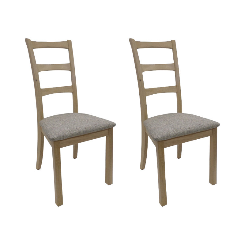 ClassicLiving Solid Oak Upholstered Dining Chair Wayfair.co.uk